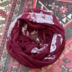 Dahlia Print Infinity Scarf